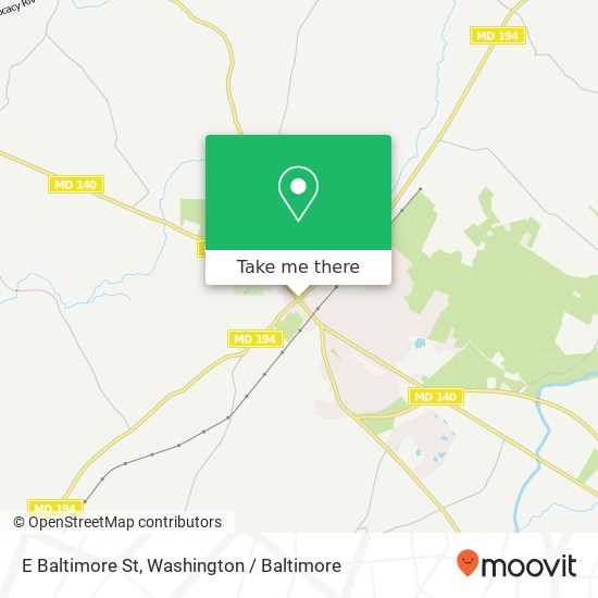 Mapa de E Baltimore St, Taneytown, MD 21787