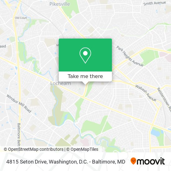 4815 Seton Drive map