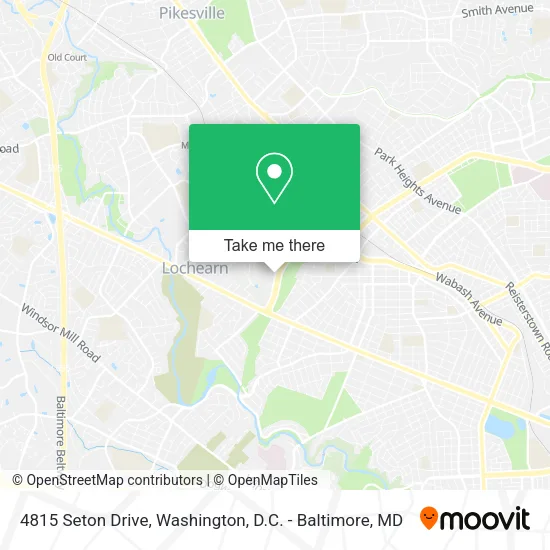 4815 Seton Drive map