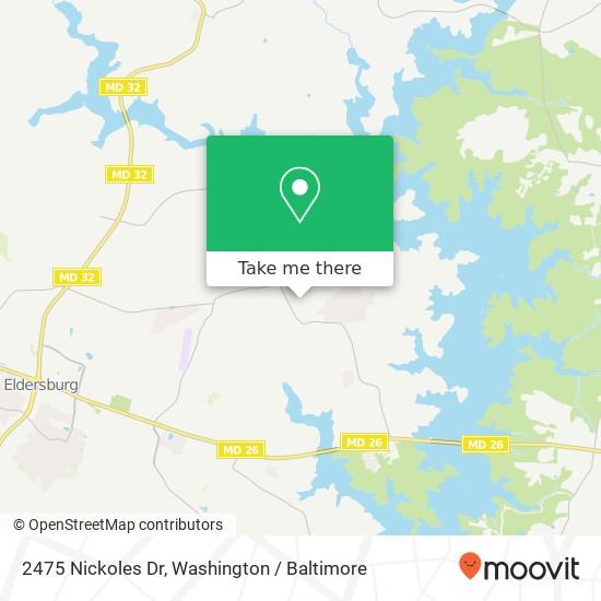 Mapa de 2475 Nickoles Dr, Sykesville, MD 21784