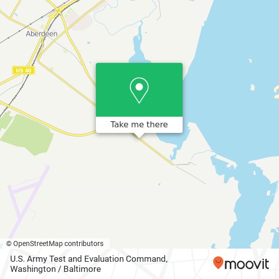 U.S. Army Test and Evaluation Command map
