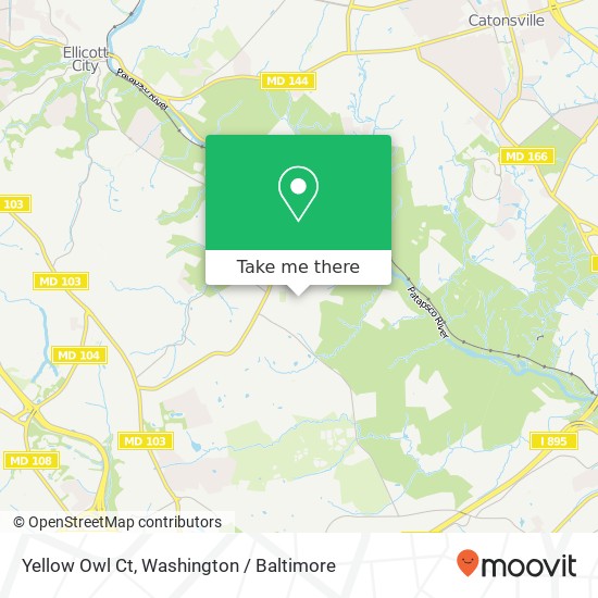 Yellow Owl Ct, Elkridge, MD 21075 map