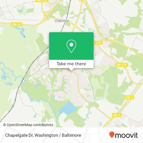 Mapa de Chapelgate Dr, Odenton, MD 21113