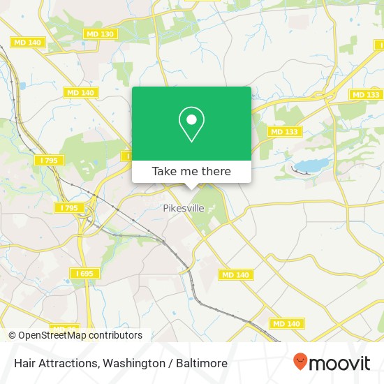 Mapa de Hair Attractions, 103 Old Court Rd