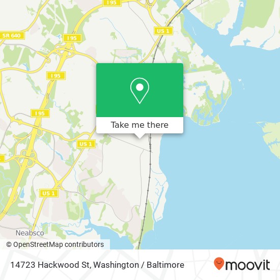 Mapa de 14723 Hackwood St, Woodbridge, VA 22191