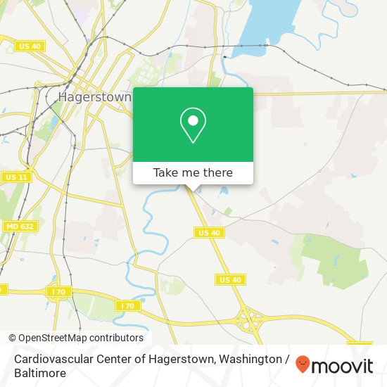 Cardiovascular Center of Hagerstown, 1219 Mount Aetna Rd map