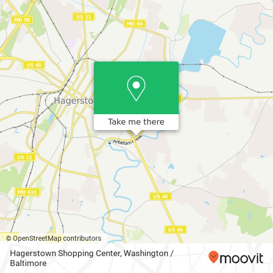 Hagerstown Shopping Center map