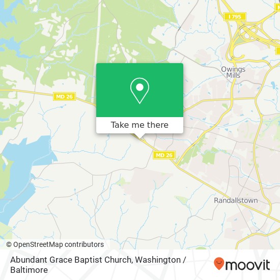 Abundant Grace Baptist Church, 10019 Liberty Rd map
