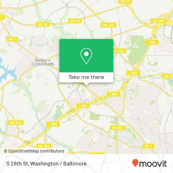 Mapa de S 28th St, Alexandria, VA 22302