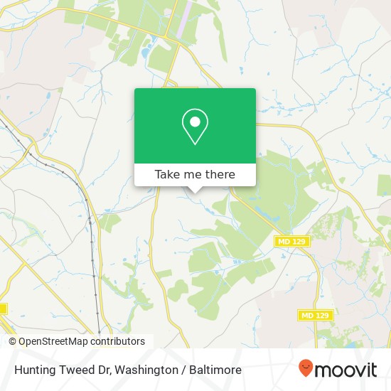 Mapa de Hunting Tweed Dr, Owings Mills, MD 21117