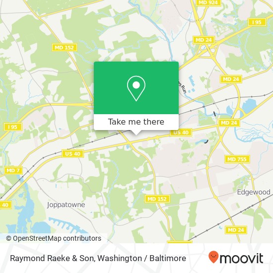 Mapa de Raymond Raeke & Son, 1114 Clayton Rd
