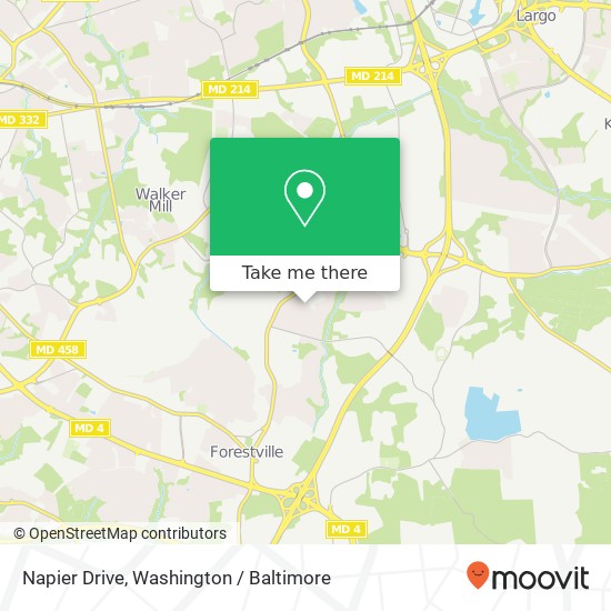 Napier Drive, Napier Dr, Forestville, MD 20747, USA map