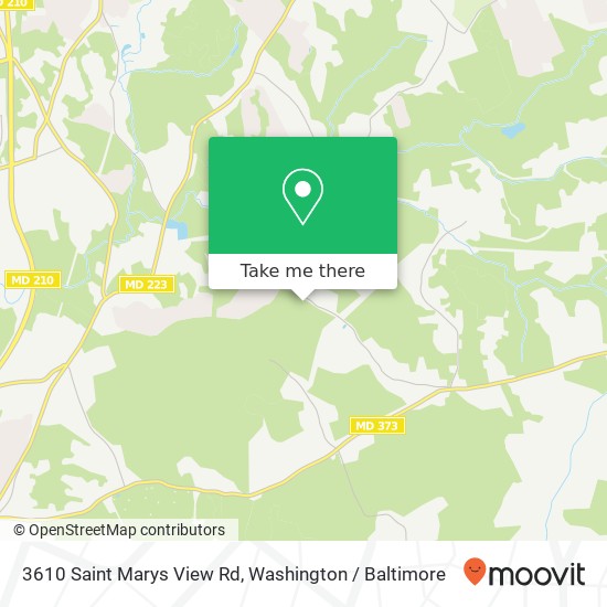 Mapa de 3610 Saint Marys View Rd, Accokeek, MD 20607