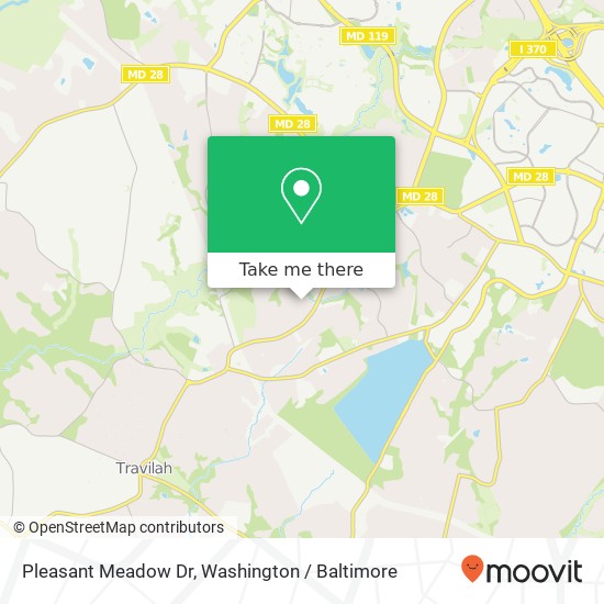 Mapa de Pleasant Meadow Dr, Gaithersburg, MD 20878