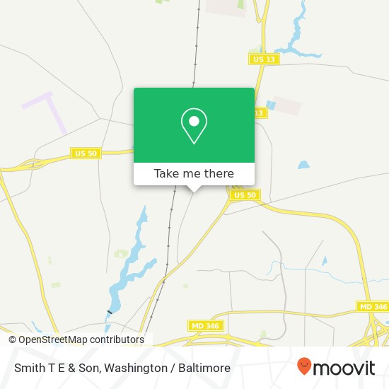 Mapa de Smith T E & Son, 2043 Northwood Dr