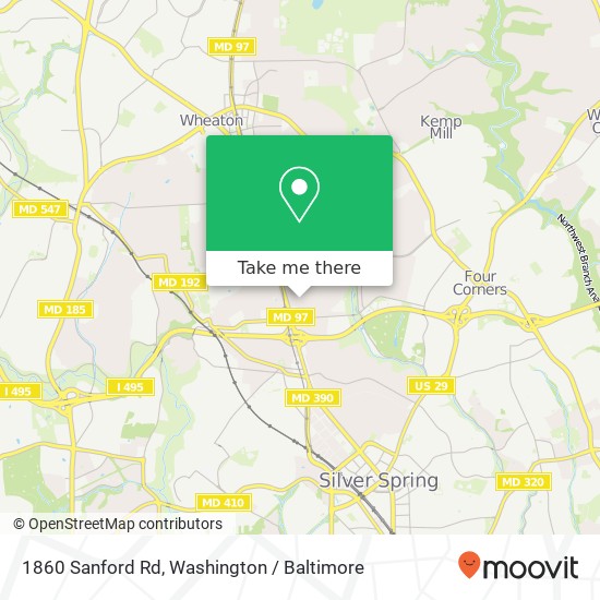 1860 Sanford Rd, Silver Spring, MD 20902 map