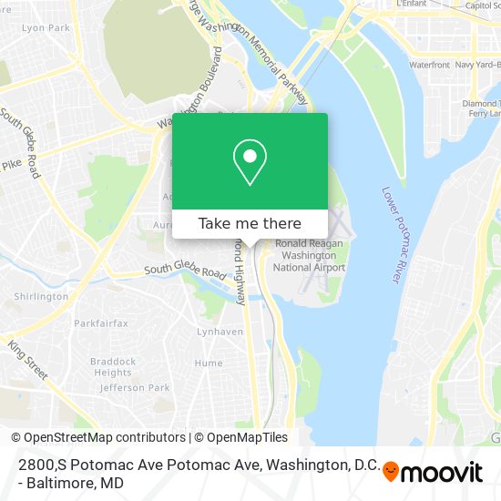 Mapa de 2800,S Potomac Ave Potomac Ave
