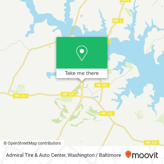 Mapa de Admiral Tire & Auto Center, 3420 Pike Ridge Rd