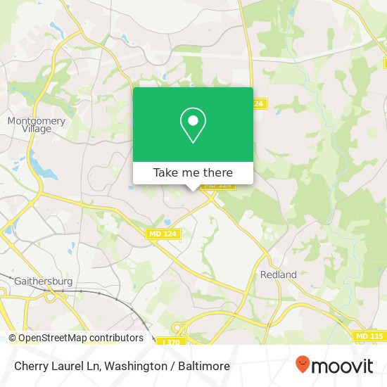 Mapa de Cherry Laurel Ln, Gaithersburg, MD 20879