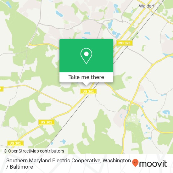 Southern Maryland Electric Cooperative, 4415 Crain Hwy map