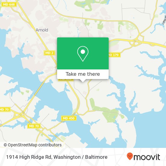 Mapa de 1914 High Ridge Rd, Annapolis, MD 21409