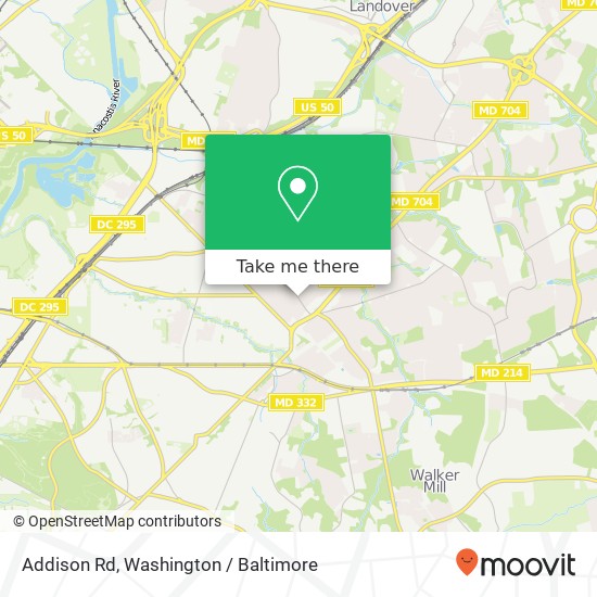 Mapa de Addison Rd, Capitol Heights, MD 20743