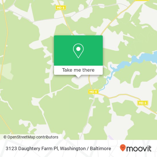 Mapa de 3123 Daughtery Farm Pl, Nanjemoy, MD 20662