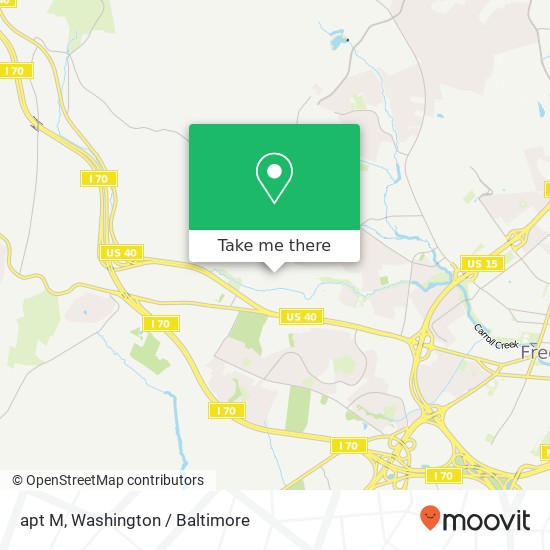 Mapa de apt M, 90 Waverley Dr apt M, Frederick, MD 21702, USA