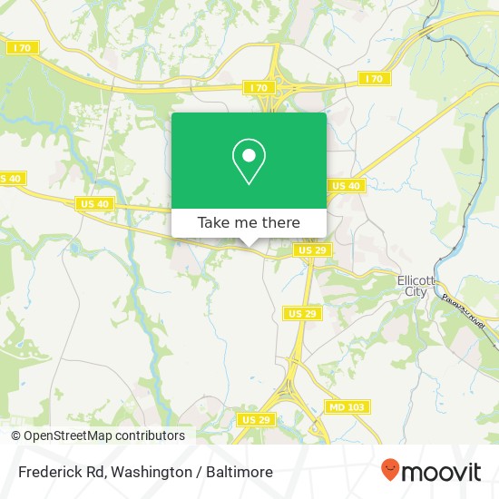 Frederick Rd, Ellicott City, MD 21042 map