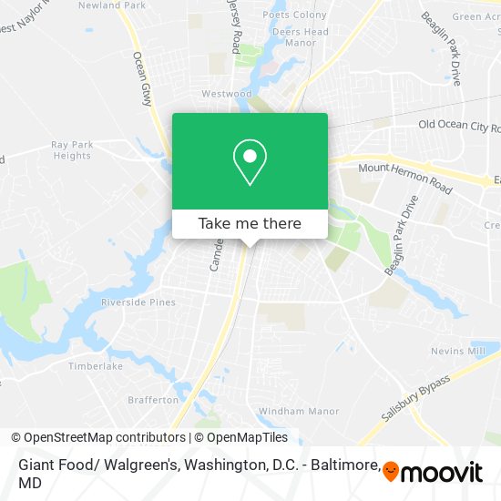 Giant Food/ Walgreen's map