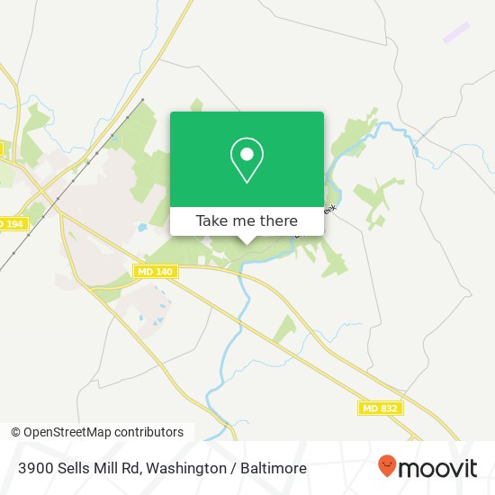 3900 Sells Mill Rd, Taneytown, MD 21787 map