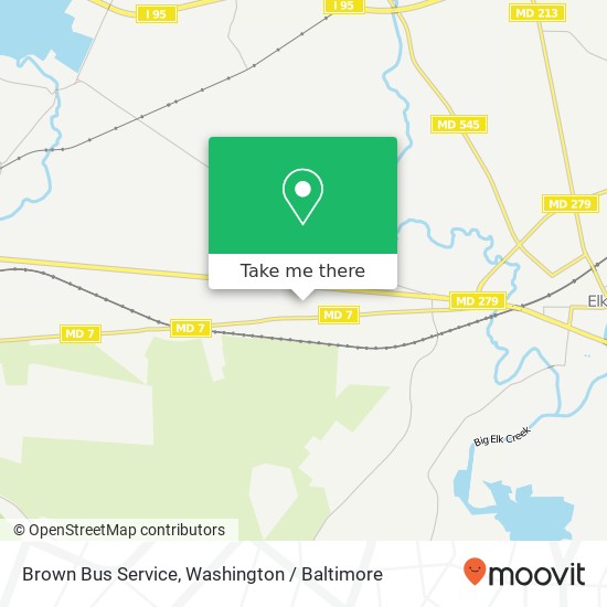 Mapa de Brown Bus Service