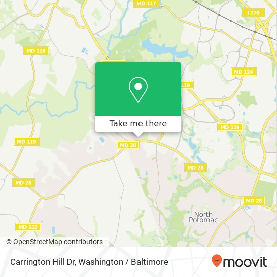 Carrington Hill Dr, Gaithersburg, MD 20878 map