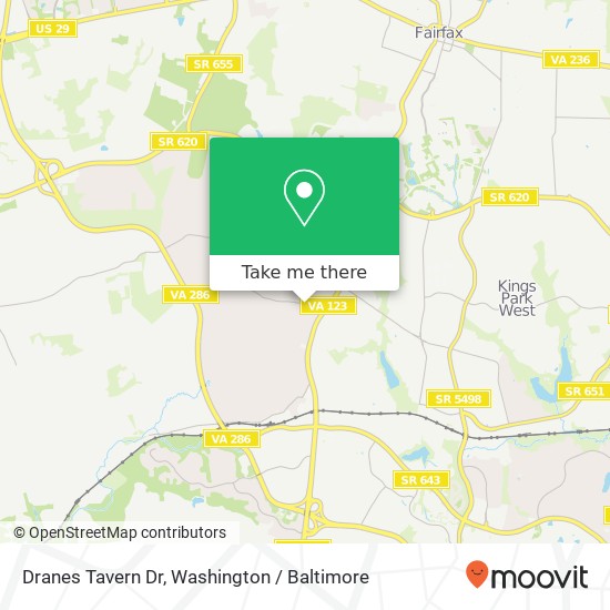 Dranes Tavern Dr, Fairfax, VA 22030 map