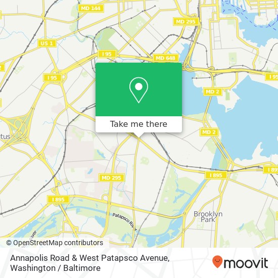 Annapolis Road & West Patapsco Avenue, Annapolis Rd & W Patapsco Ave, Baltimore, MD 21230, USA map