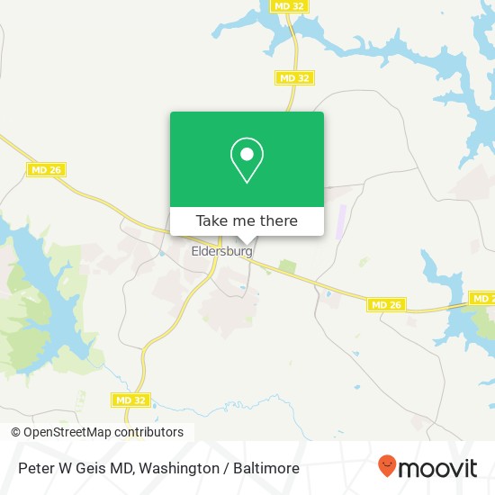 Mapa de Peter W Geis MD, 6190 Georgetown Blvd