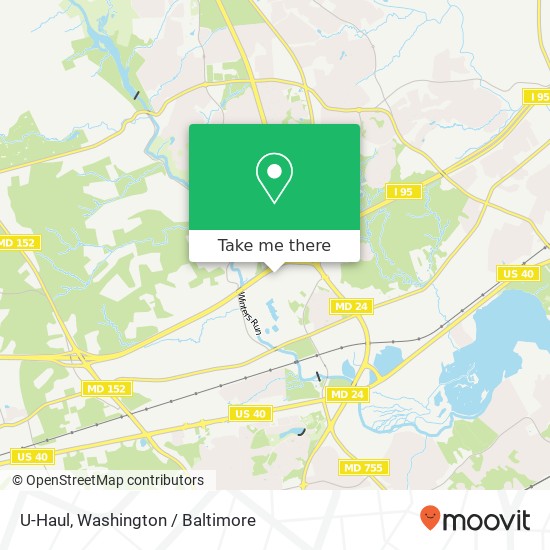 Mapa de U-Haul, 2100 Emmorton Park Rd