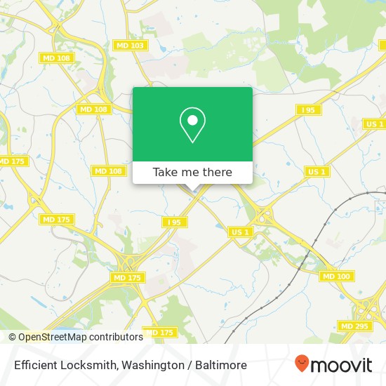 Mapa de Efficient Locksmith, 6501 Huntshire Dr