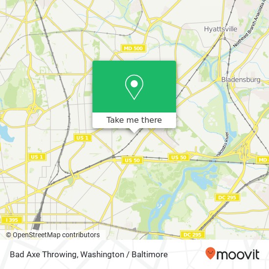 Bad Axe Throwing, 2419 Evarts St NE map