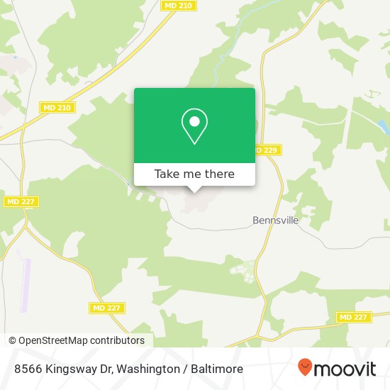 8566 Kingsway Dr, White Plains, MD 20695 map