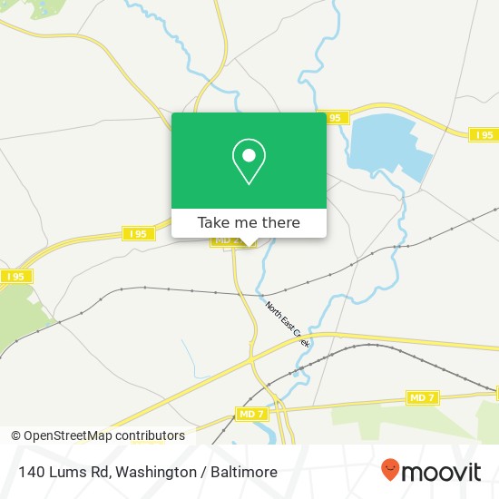 Mapa de 140 Lums Rd, North East, MD 21901