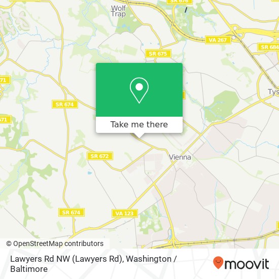 Lawyers Rd NW (Lawyers Rd), Vienna, VA 22181 map