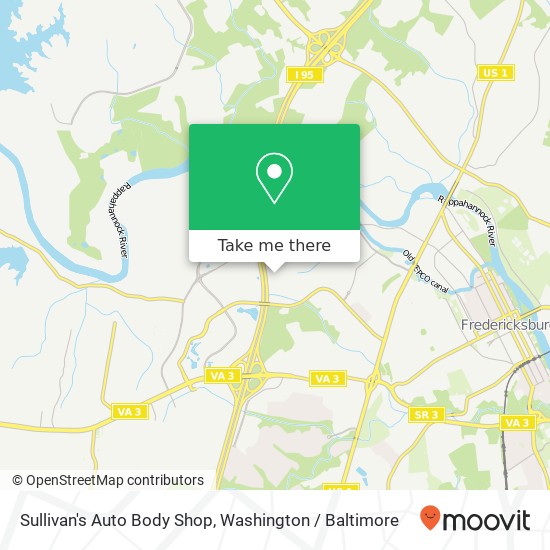 Mapa de Sullivan's Auto Body Shop, 40 Curtis Est