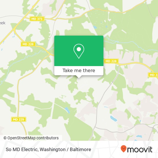 Mapa de So MD Electric, 2500 Davis Rd