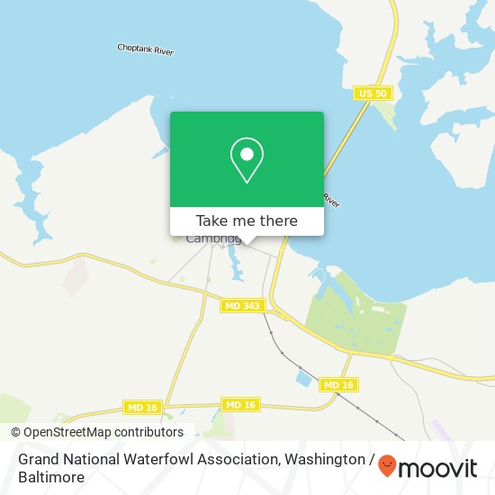 Mapa de Grand National Waterfowl Association