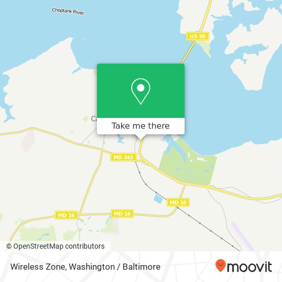 Mapa de Wireless Zone, 309 Sunburst Hwy
