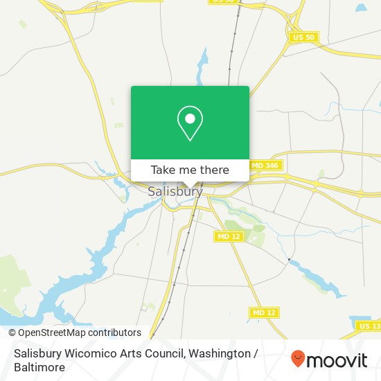 Salisbury Wicomico Arts Council, 104 Poplar Hill Ave map