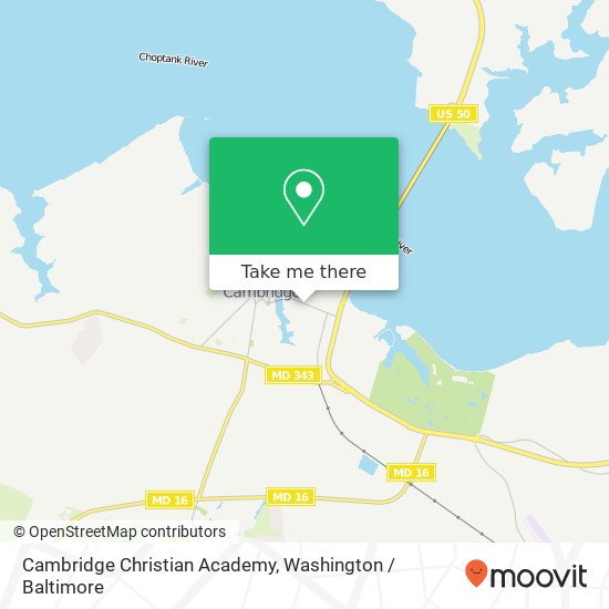 Mapa de Cambridge Christian Academy, 205 Maryland Ave