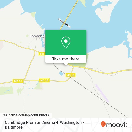 Cambridge Premier Cinema 4 map