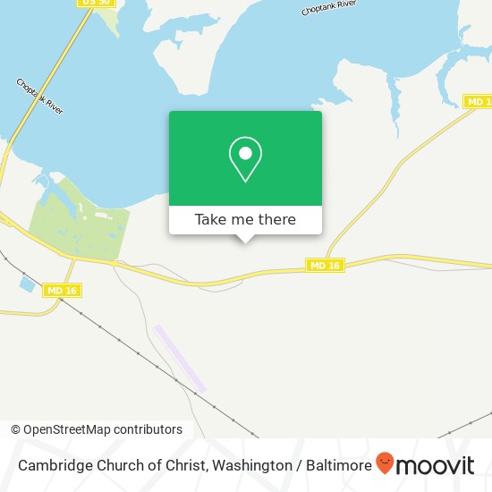 Mapa de Cambridge Church of Christ, 5425 Mallard Ln